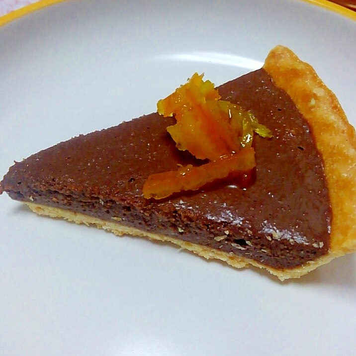 豆腐でヘルシー 生チョコ風タルト